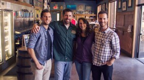 KINGS OF THE CRAFT crew with Yuseff Cherney, co-founder, previous COO and head brewer, head distiller of Ballast Point Brewing & Spirits.