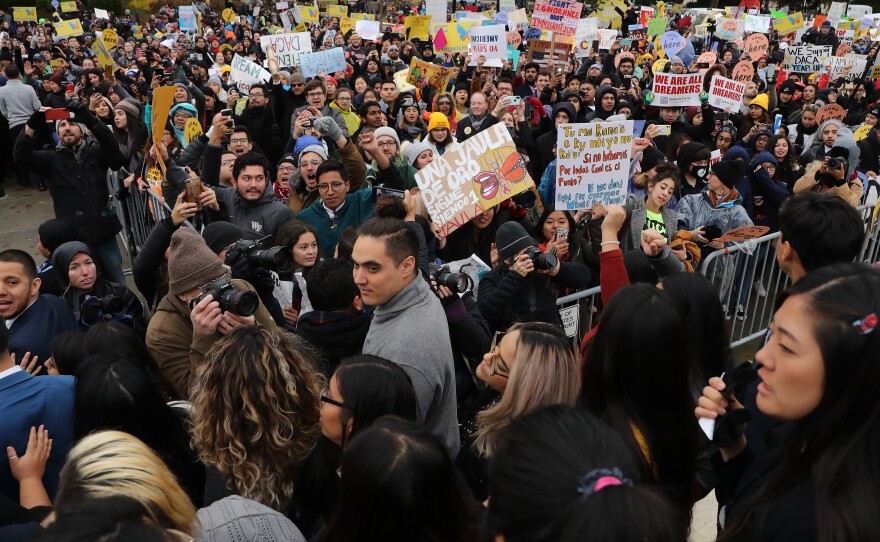The case tests the legality of DACA, a federal immigration policy that has given protection from deportation to 700,000 people brought illegally to the U.S. when they were children.