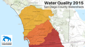 A map from San Diego Coastkeeper indicates four San Diego County watersheds were in fair condition in 2015, four were "marginal," and the Tijuana River was rated "poor." 