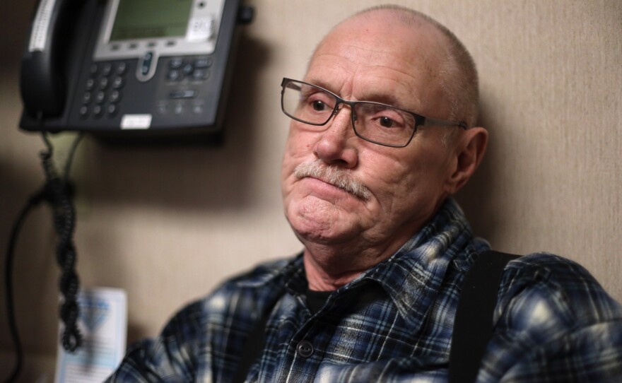Michael Kruchten, 62, a patient of Dr. Angela Gatzke-Plamann, takes prescription opioids for chronic pain. "Dr. Gatzke has been a big plus and incentive for me ... She's one of the main factors why I'm still here. She pulled me through it," he says.