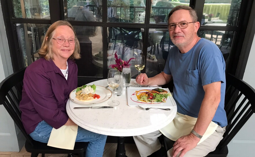 Mabel Lago and her husband Tom on their 50th wedding anniversary. They built their 1,500-square foot retirement home in South Carolina a bit larger than they might have, to include a bedroom for their 39-year-old son.