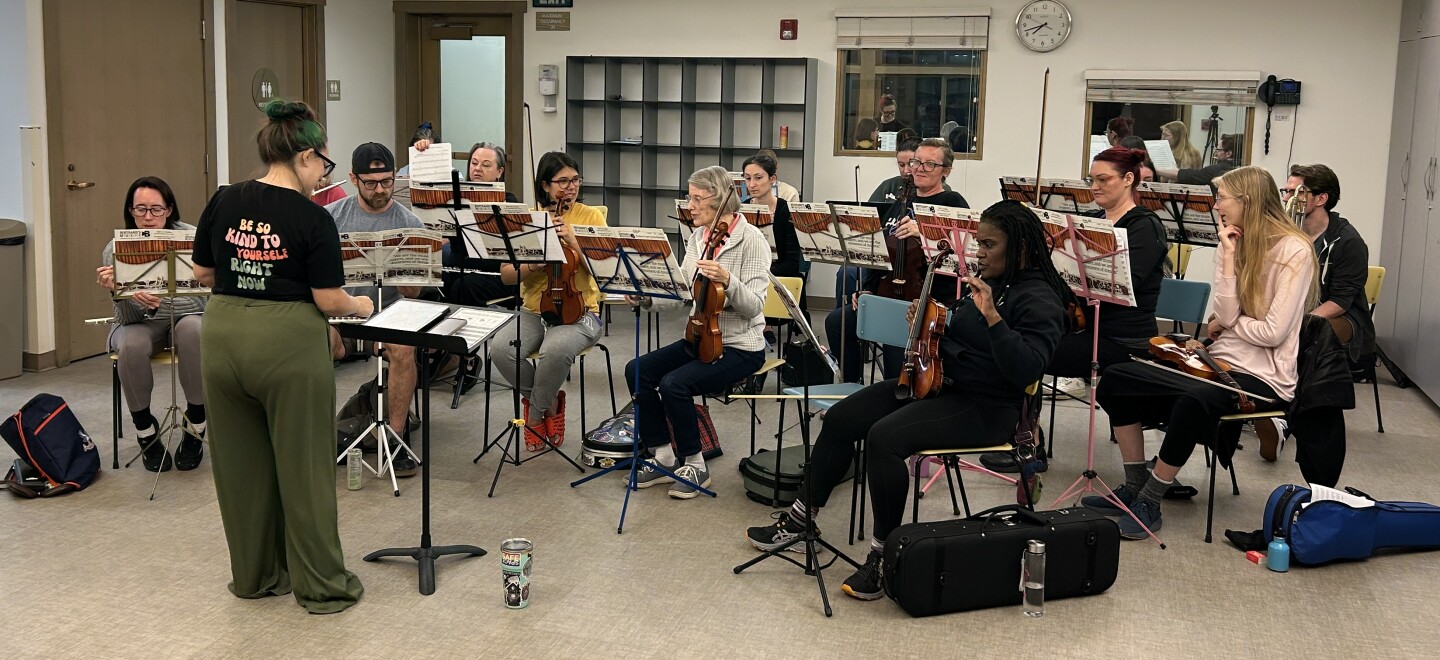 The Coronado Terrible Orchestra prepares to rehearse at the Coronado Community Center on Feb. 4, 2026.