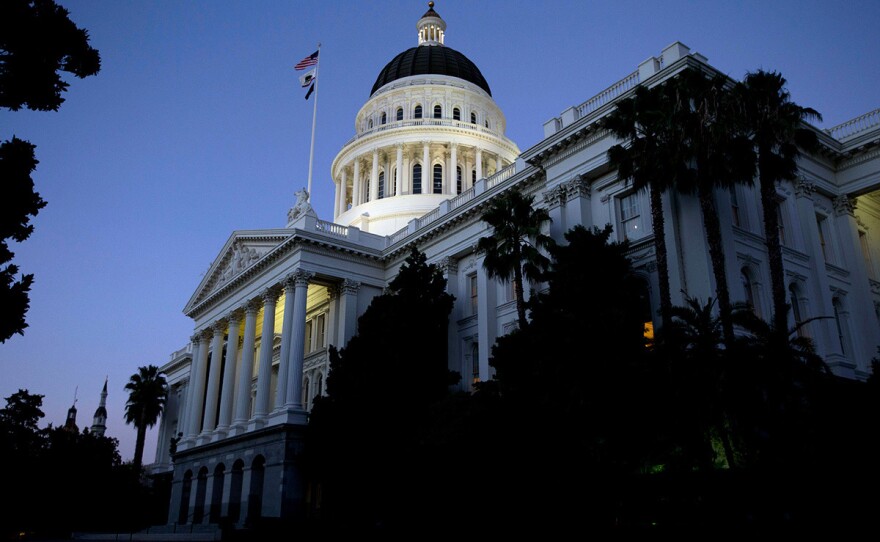 The California State Capitol in the early evening in Sacramento, Wednesday, Aug. 31, 2016. 
