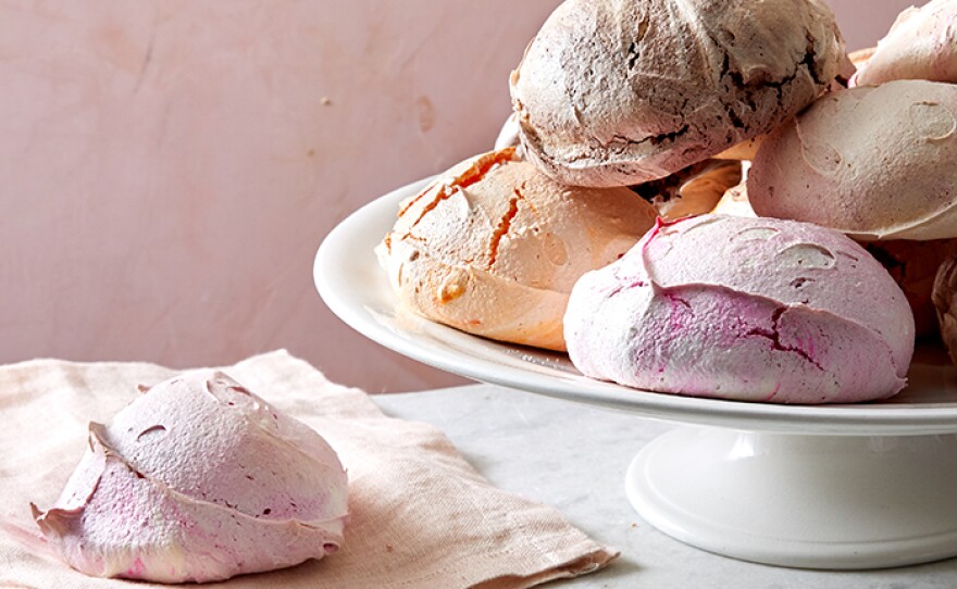 French meringues come in a rainbow of colors and flavors.