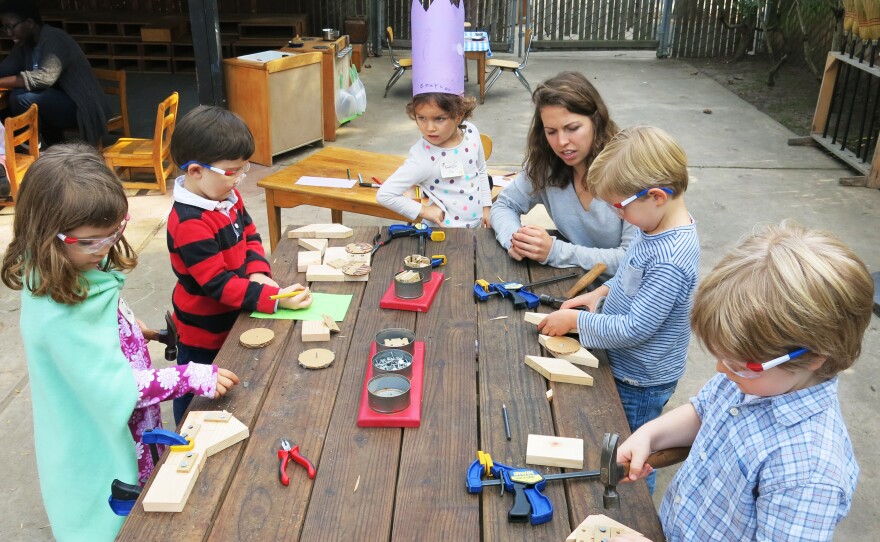 At Stanford University's Bing Nursery School in Palo Alto, Calif., blocks play a significant role in helping children to think creatively, solve problems and think like young mathematicians.