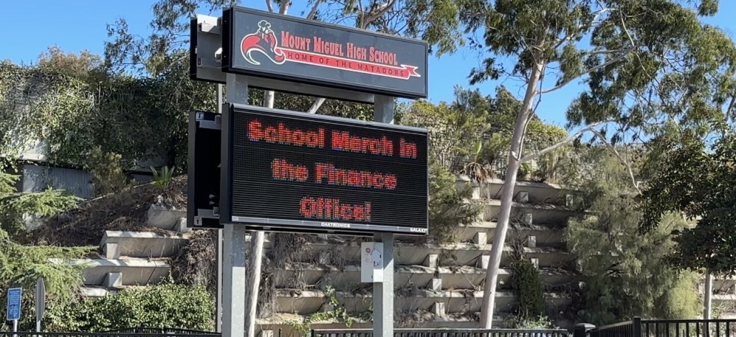 Mount Miguel High School in Spring Valley is one of nine high schools in the Grossmont Union High School District that pivoted its teacher librarian into the classroom this school year.