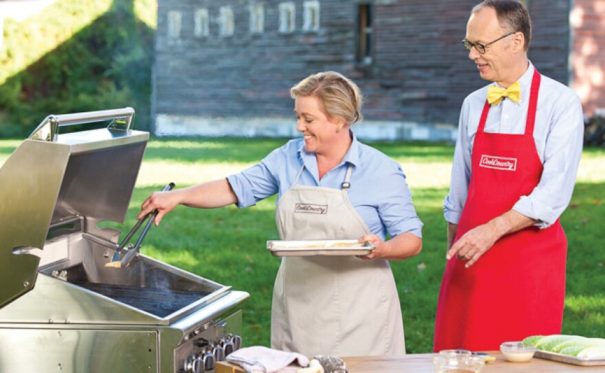 Test cook Julia Collin Davison shows host Chris Kimball how to make the ultimate Grilled Caesar Salad.