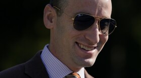 President Donald Trump's White House Senior Adviser Stephen Miller walks to the West Wing of the White House after participating in a television interview, Thursday, Aug. 20, 2020, in Washington.
