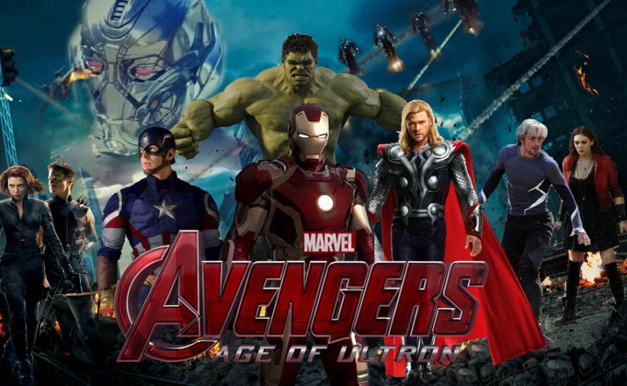 Poster art -- depicting the team assembled -- for Marvel's latest installment of the Avengers franchise, "Avengers: Age of Ultron."