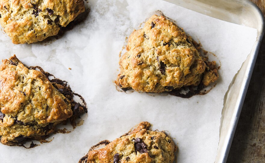 Triple Ginger Scones with Chocolate Chunks