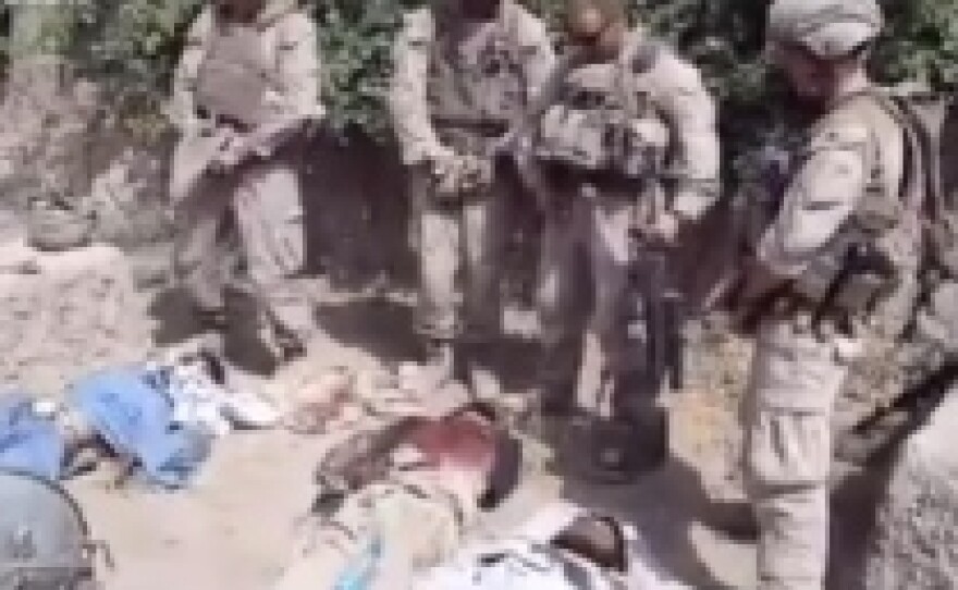 Marines urinating on Taliban corpses
