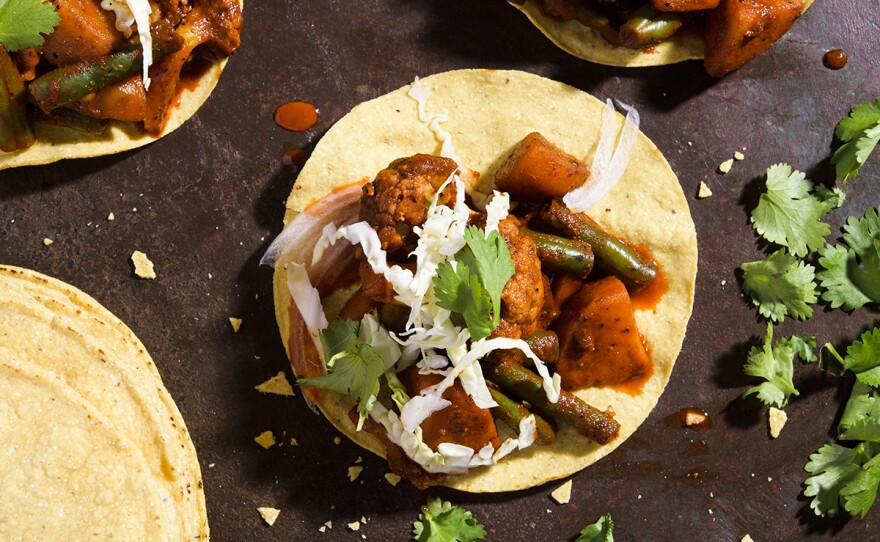 Oaxacan-Style Vegetables in Chili-Garlic Sauce