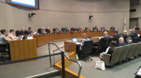 Members of the California Public Employees' Retirement System, or CalPERS, listen to a discussion about reinvesting in tobacco stocks in Sacramento, Dec. 19, 2016.