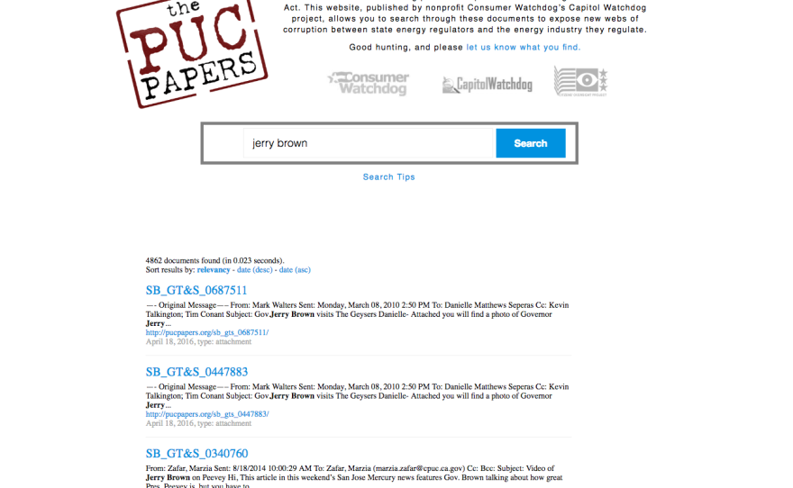 A screenshot of the website pucpapers.org.