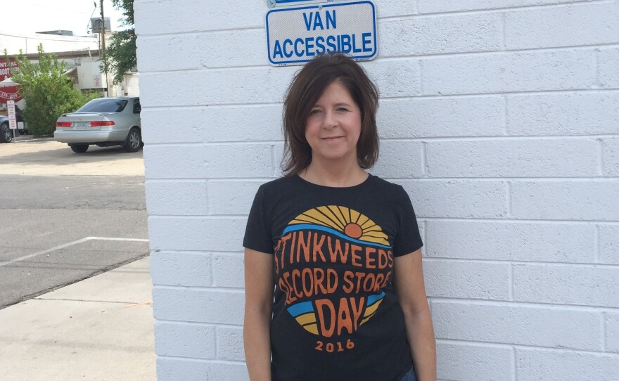 Kimber Lanning, who owns a music shop in Phoenix called Stinkweeds, is among a slew of Arizona business owners who have been sued recently for allegedly violating the Americans with Disabilities Act. In this case, her ADA-accessible parking sign was a few inches too low.
