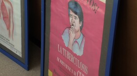 A tuberculosis warning sign in Tijuana.