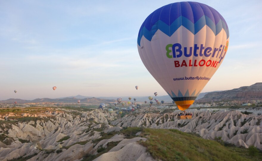 Early morning balloon ride in Cappadocia, Turkey.