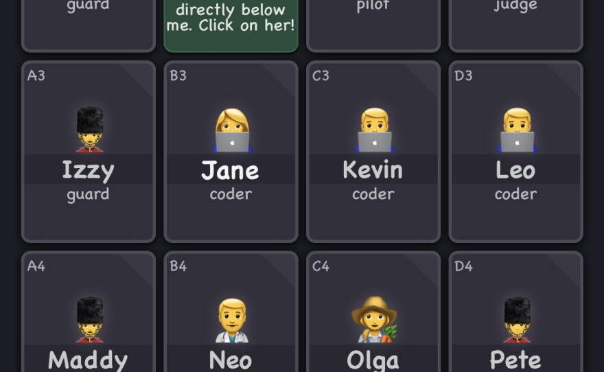 It's up to you to figure out who's innocent and who's guilty in Clues by Sam.