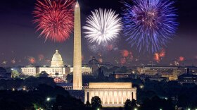 With extended coverage of the most dazzling display of fireworks in the country, the skyline of the nation's capital will come alive with vibrant and booming pyrotechnics, set against silhouettes of national landmarks: the U.S. Capitol, the Washington Monument and the Lincoln and Jefferson Memorials.