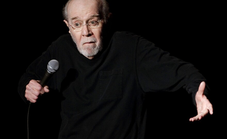 George Carlin opens the 13th annual U.S. Comedy Arts Festival at the Wheeler Opera House in Aspen, Colo., in 2007, a year  before his death at age 71.