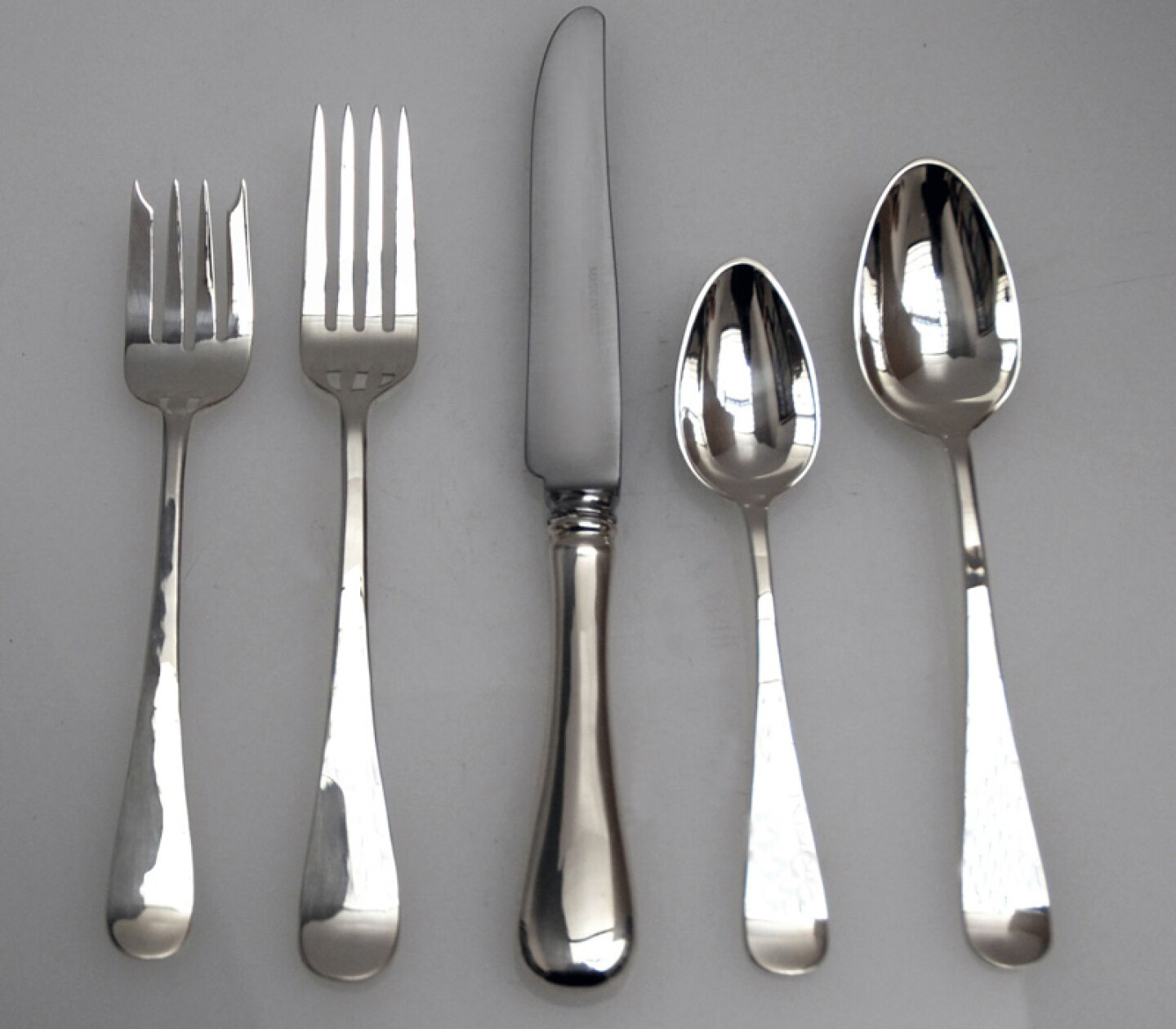 Silverware made by Chloe Darke at Old Newbury Crafters.
