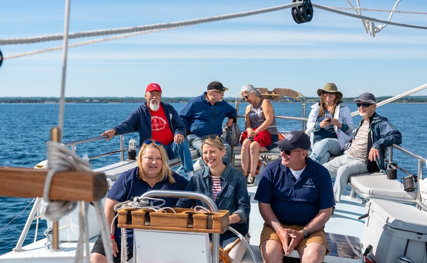 On Lake Michigan, Samantha Brown sails the schooner Wind Dancer, discovering its history as a water stagecoach.
