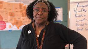 McClymonds teacher LuPaulette Taylor in her classroom in this undated photo. 