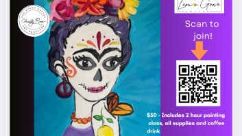 Día de Los Muertos Paint and Sip at Lemon Grove Coffee