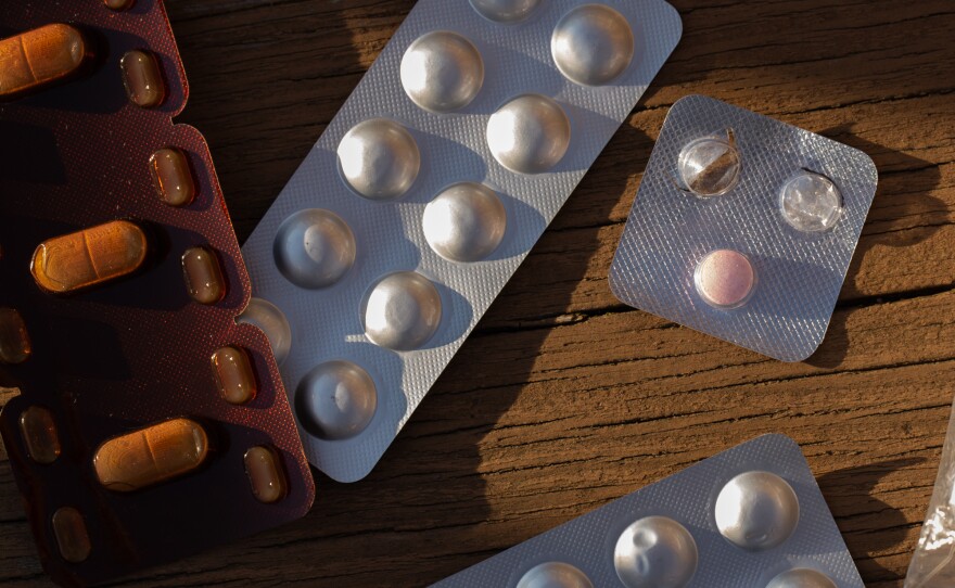 The pills Stephanie received in the mail were labeled as ivermectin and hydroxychloroquine. They appeared to come from manufacturers in India.