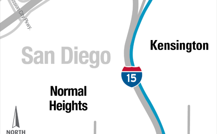 A map shows the route of the SR-15 Commuter Bikeway and the future Central Avenue Bikeway Project.