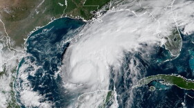 This satellite image from the National Oceanic and Atmospheric Administration shows Hurricane Isaias surging toward the U.S. Gulf Coast on Thursday, Oct. 8, 2026.