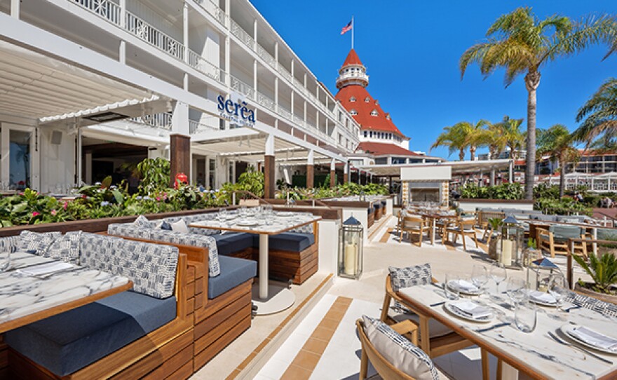 Serẽa Coastal Cuisine - Exterior at Hotel del Coronado