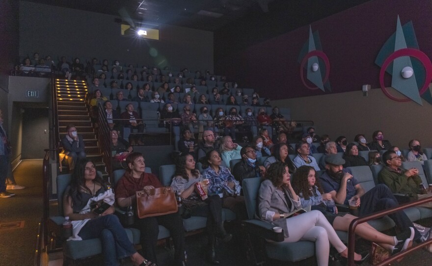 A photo of the audience at the San Diego Latino Film Festival taken in February, 2023.