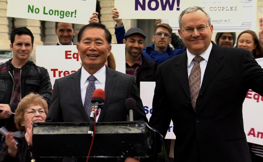 George Takei and husband Brad