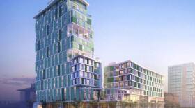 A rendering of a proposed housing project in downtown San Diego, courtesy of Father Joe's Villages. 