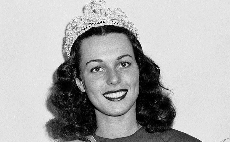 Miss America Bess Myerson poses at the annual pageant held in Atlantic City, N.J. Myerson, the first Jewish Miss America, parlayed her stunning 1945 victory into national celebrity.