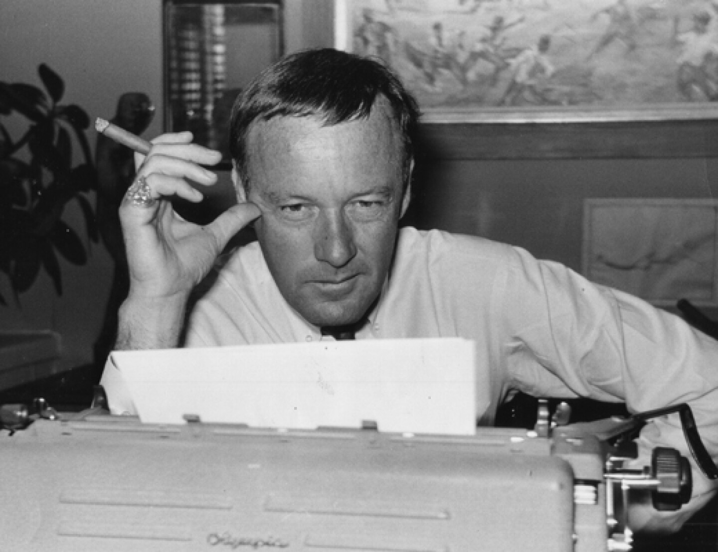 Stan Lee working. (undated photo)