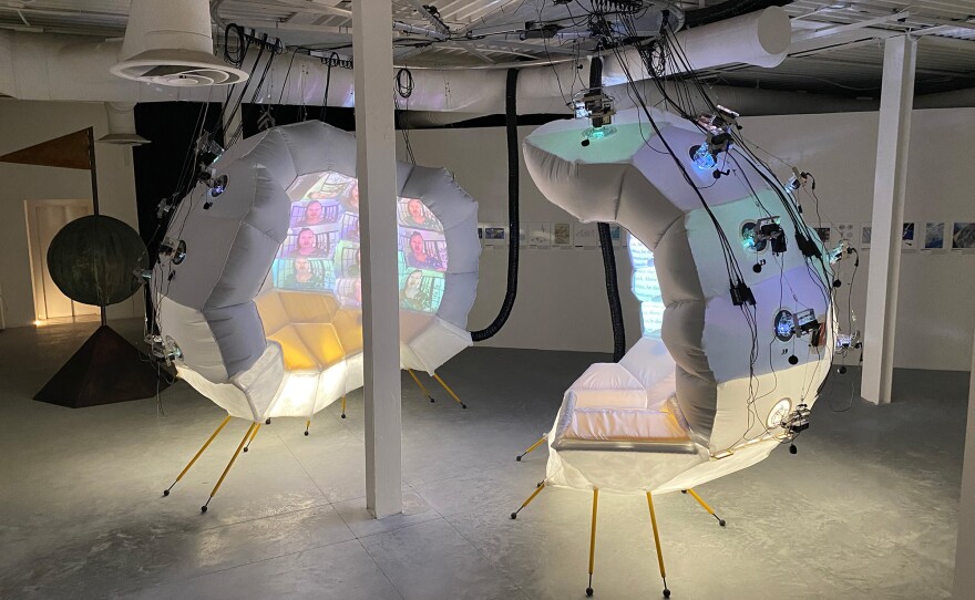 Daniel López-Pérez and Jesse Reiser's "Geoscope 2" project as installed at the Venice Biennale. It will be on view May 22 through Nov. 21, 2021.