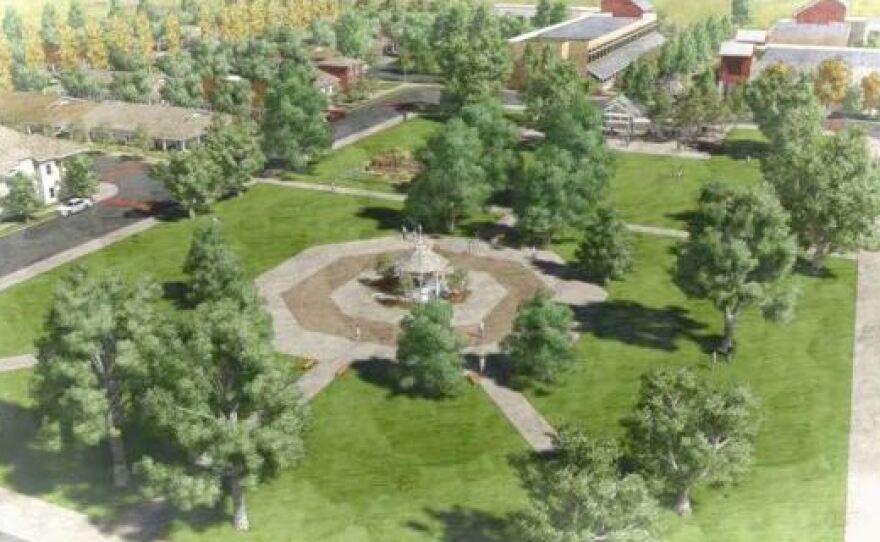 The plans for Kings River Village include smaller homes that are built close together with common green space.
