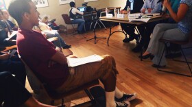 Ryan Jackson, 19, took two buses and his skateboard to a community planning training hosted by the Community Budget Alliance Aug. 21, 2013. He says he wanted to find out how to bring more transportation options to his Skyline Hills neighborhood.