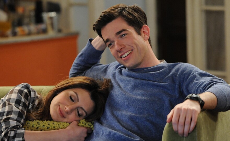 Nasim Pedrad, left, and John Mulaney star in the new Fox TV comedy Mulaney.