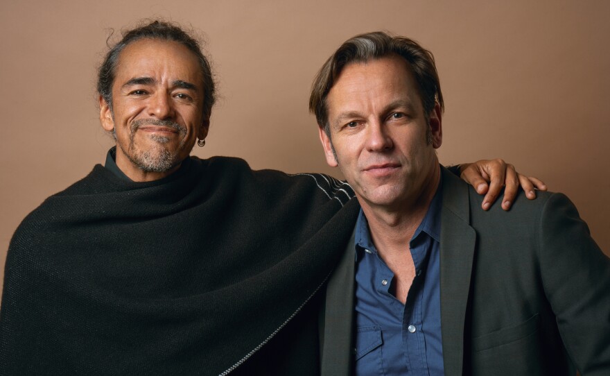 Rubén Albarrán (left) and Phil Beaumont are pictured in this photo taken in March 2021.