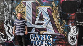 Alfred Lomas used to be in the Florencia 13 gang before he founded LA Gang Tours. Now, in addition to running the tours, Lomas also manages a mobile food bank.