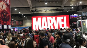 Marvel's booth at Comic-Con in this undated photo. For Comic-Con 2025 Marvel's anchor booths are #2329 and #2519.