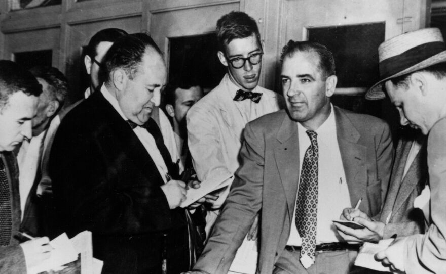 For a time, press attention on Joseph McCarthy kept getting bigger, unrestrained by the lack of proof of his accusations.