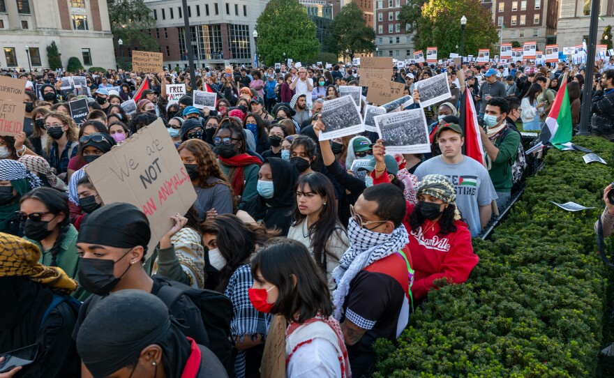 Columbia isn't the only university that saw dueling rallies this week. Indiana University and University of North Carolina at Chapel Hill also saw students clash.