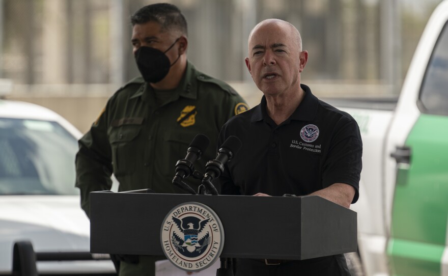 The head of Homeland Security, Alejandro Mayorkas, says U.S. authorities encountered migrants more than 212,000 on the U.S.-Mexico border in July — an "unprecedented number."