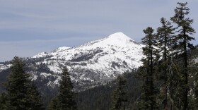 Snow covers the highest elevations of the Sierra Nevada near Echo Summit, Calif., May 1, 2014. 