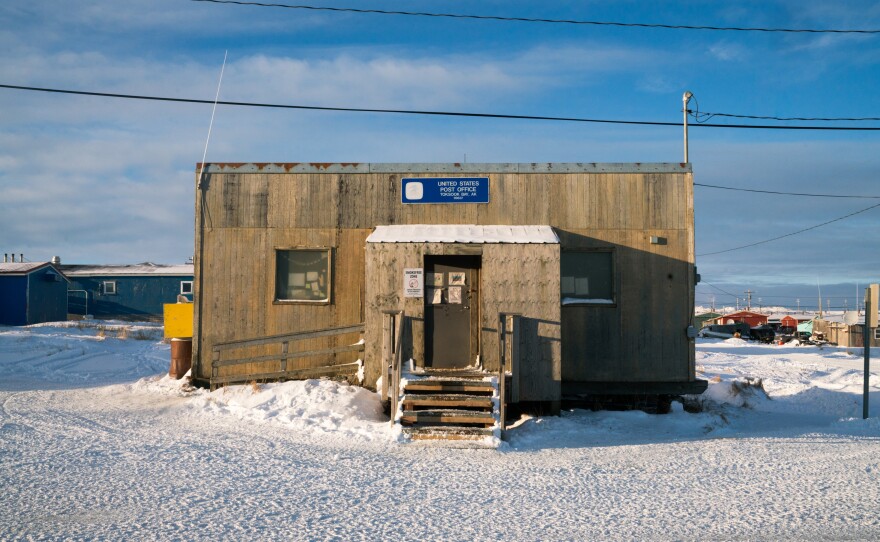 The U.S. Post Office in Toksook Bay.