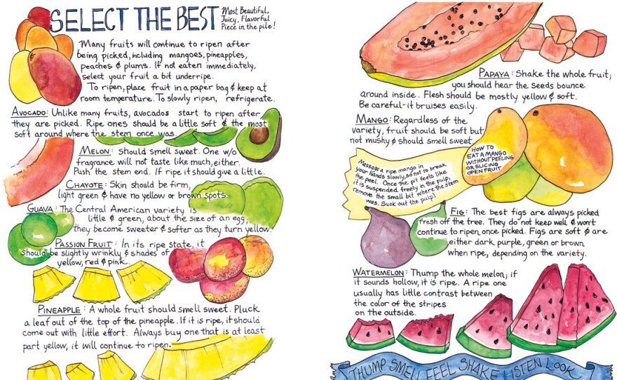 A guide for "how to select the best, most beautiful, juicy, flavorful piece of fruit in the pile."